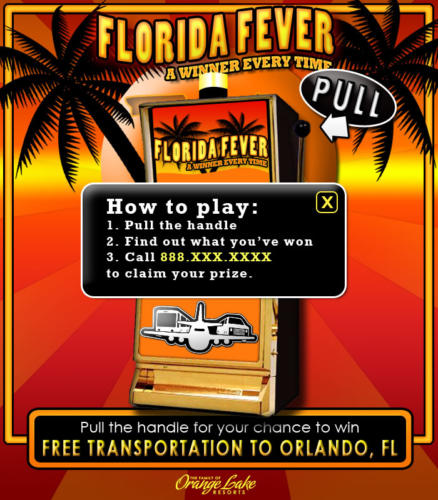 Interactive eBlast Landing Page - Florida Fever Slot Machine How-to