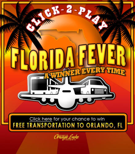 Interactive eBlast Landing Page - Florida Fever Slot Machine